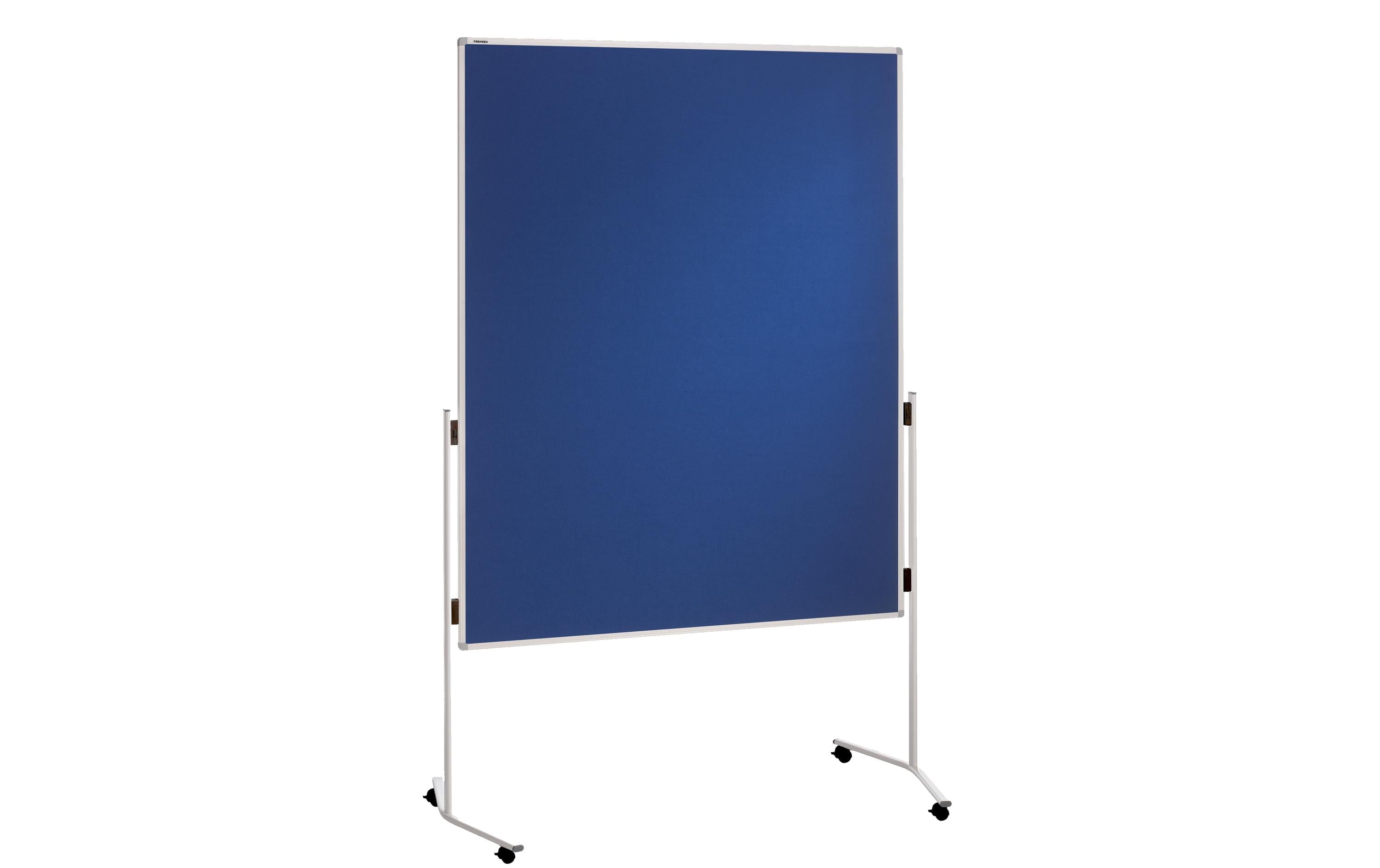 FRANKEN Moderationstafel ECO, 120 x 150 cm blau/Filz, einteilig
