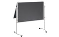 FRANKEN Moderationstafel ECO, 120 x 150 cm grau/Filz, klappbar