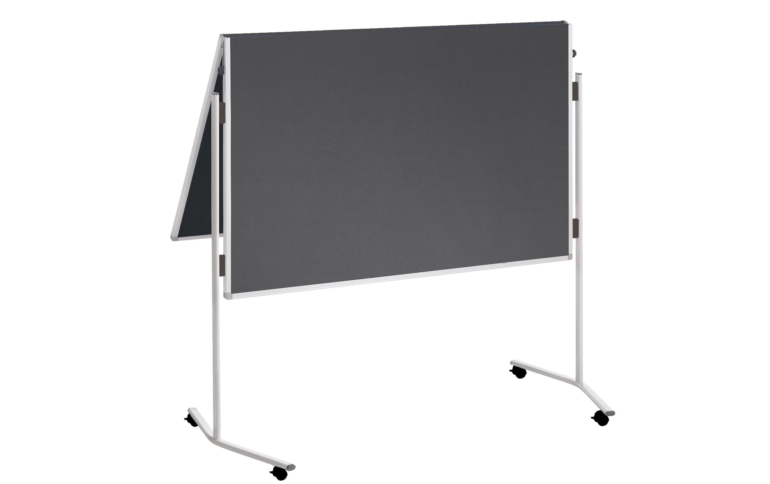 FRANKEN Moderationstafel ECO, 120 x 150 cm grau/Filz, klappbar