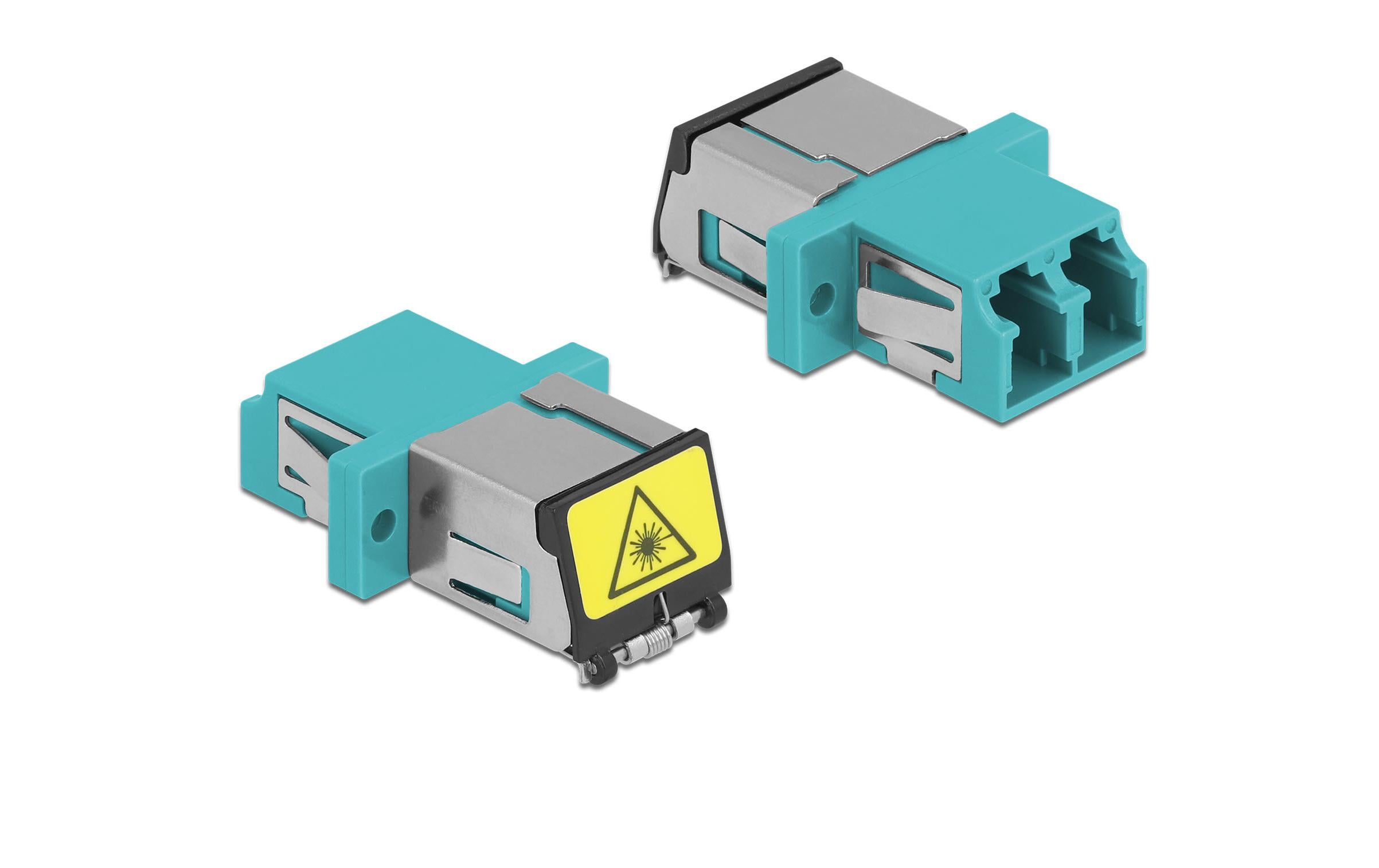 Delock LWL Kupplung LC-LC, OM3 Duplex Multimode, plastik, blau