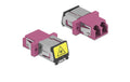 Delock LWL Kupplung LC-LC, OM4 Duplex Multimode, plastik, violet
