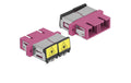 Delock LWL Kupplung SC-SC, OM4 Duplex Multimode, voilet
