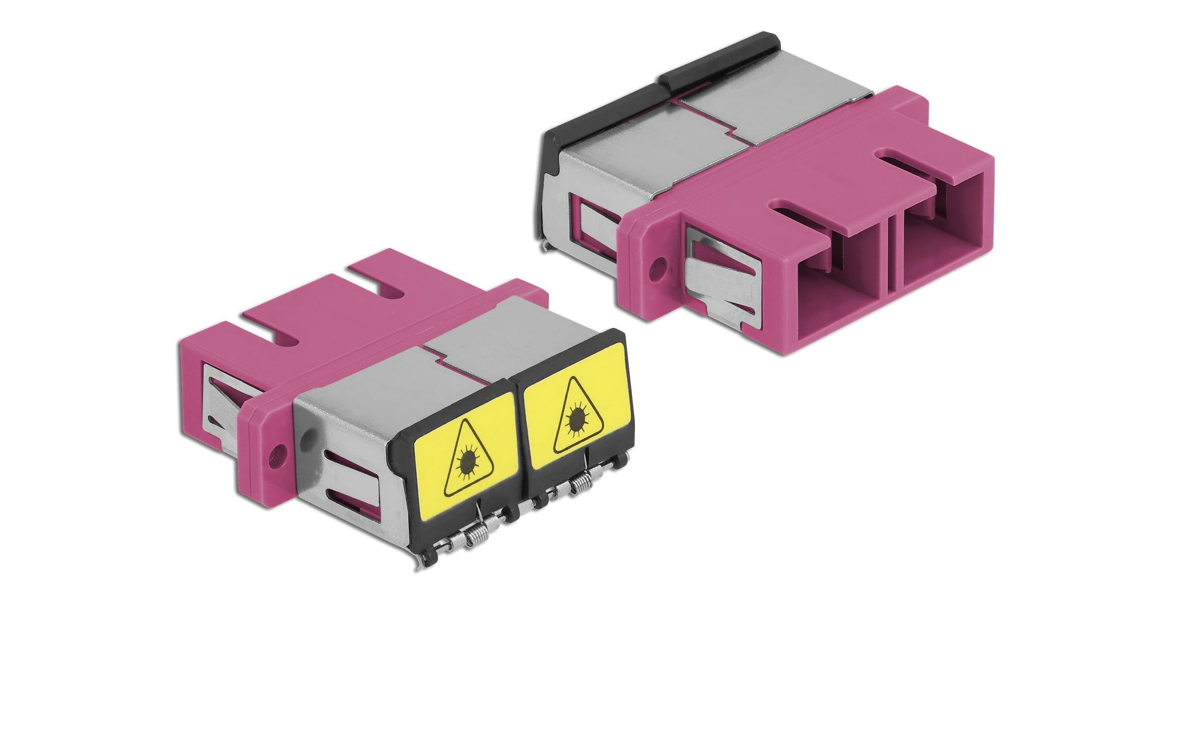 Delock LWL Kupplung SC-SC, OM4 Duplex Multimode, voilet