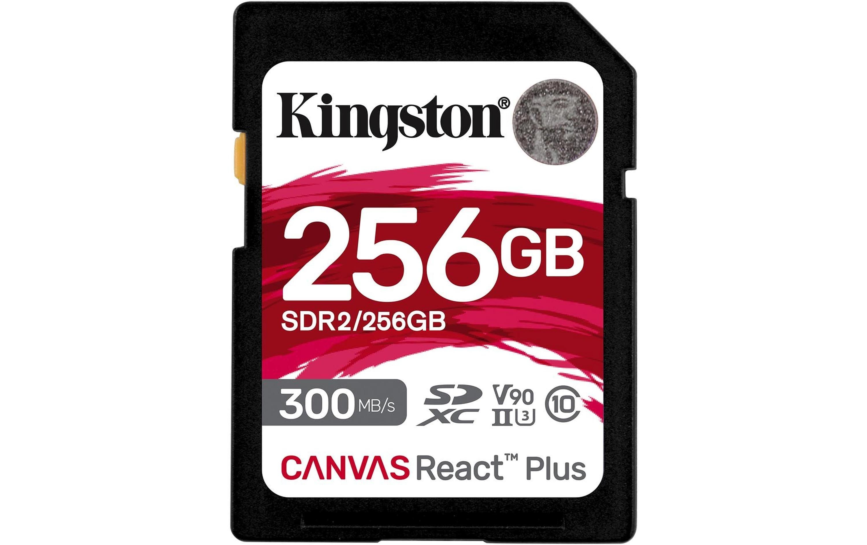 Canvas React Plus SDXC Card 256GB UHS-II U3, lesen 300MB/s, schreiben 260MB/s