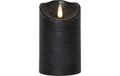 Star Trading LED Pillar Kerze Flamme Rustic 0.06W, IP20, Schwarz
