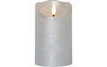 Star Trading LED Pillar Kerze Flamme Rustic 0.06W, IP20, Silber