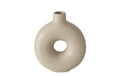 Boltze Vase Lanyo H 20cm, Steingut, Matt, Beige