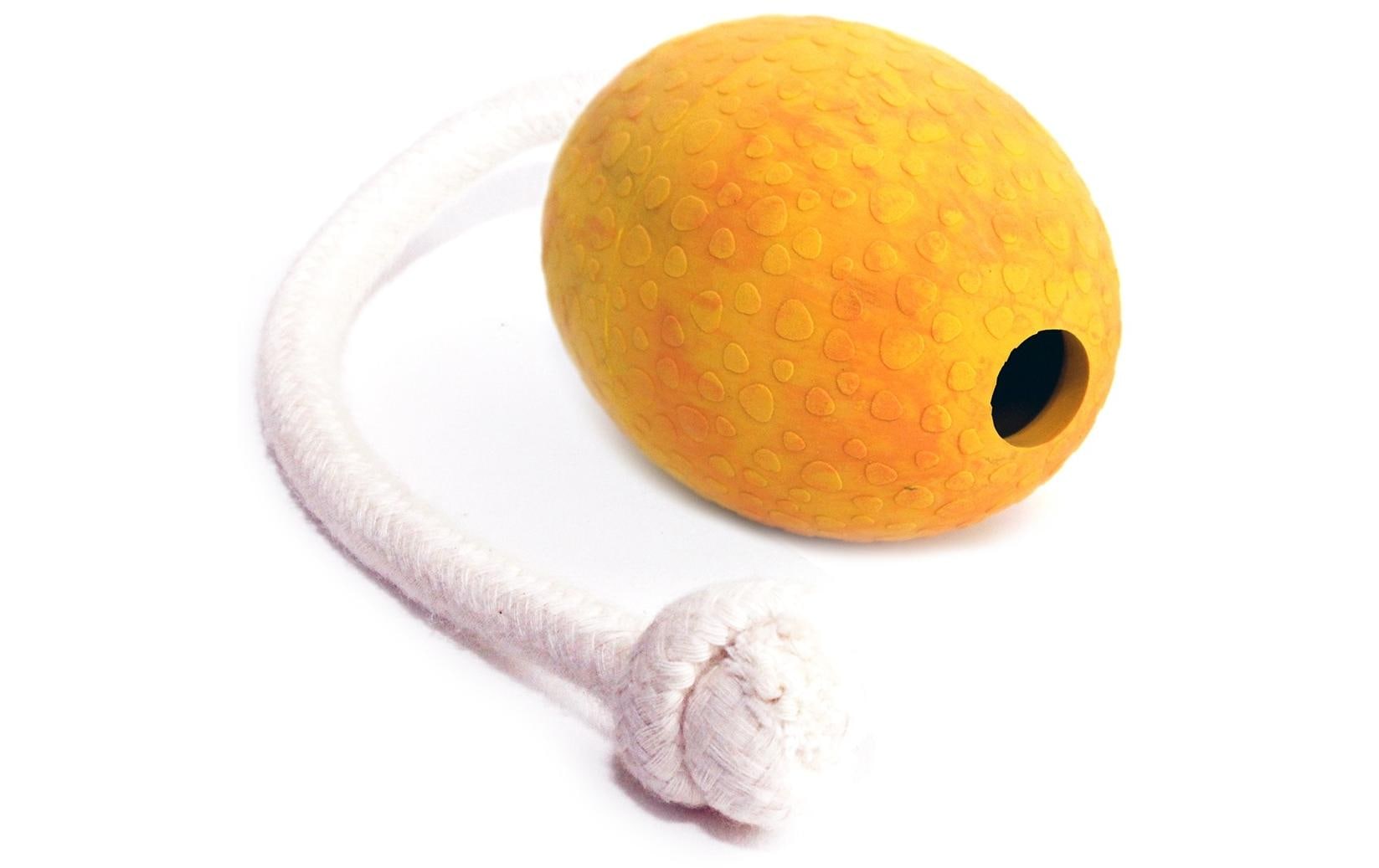 Wolters Straussenei mit Seil Gr.M mango 80x60mm