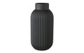 Boltze Vase Nordika schwarz H 22cm, Glas
