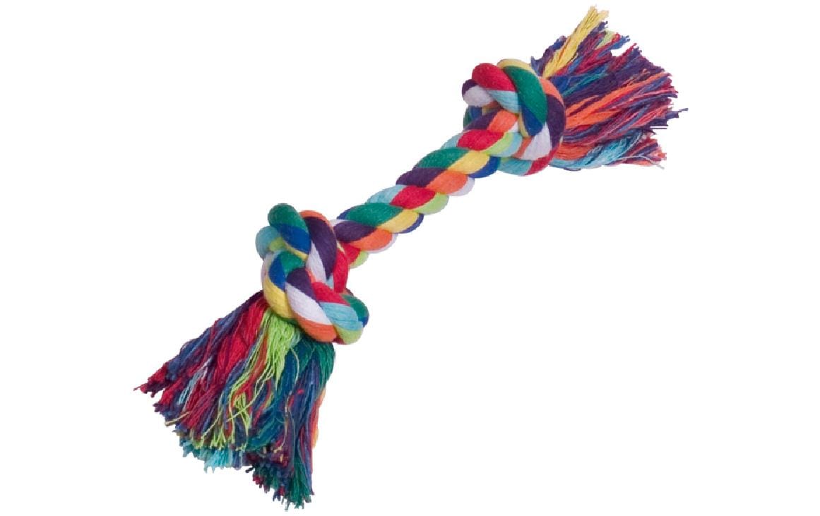Nobby Knotenseil bunt 180g, 2 Knoten ca.32cm