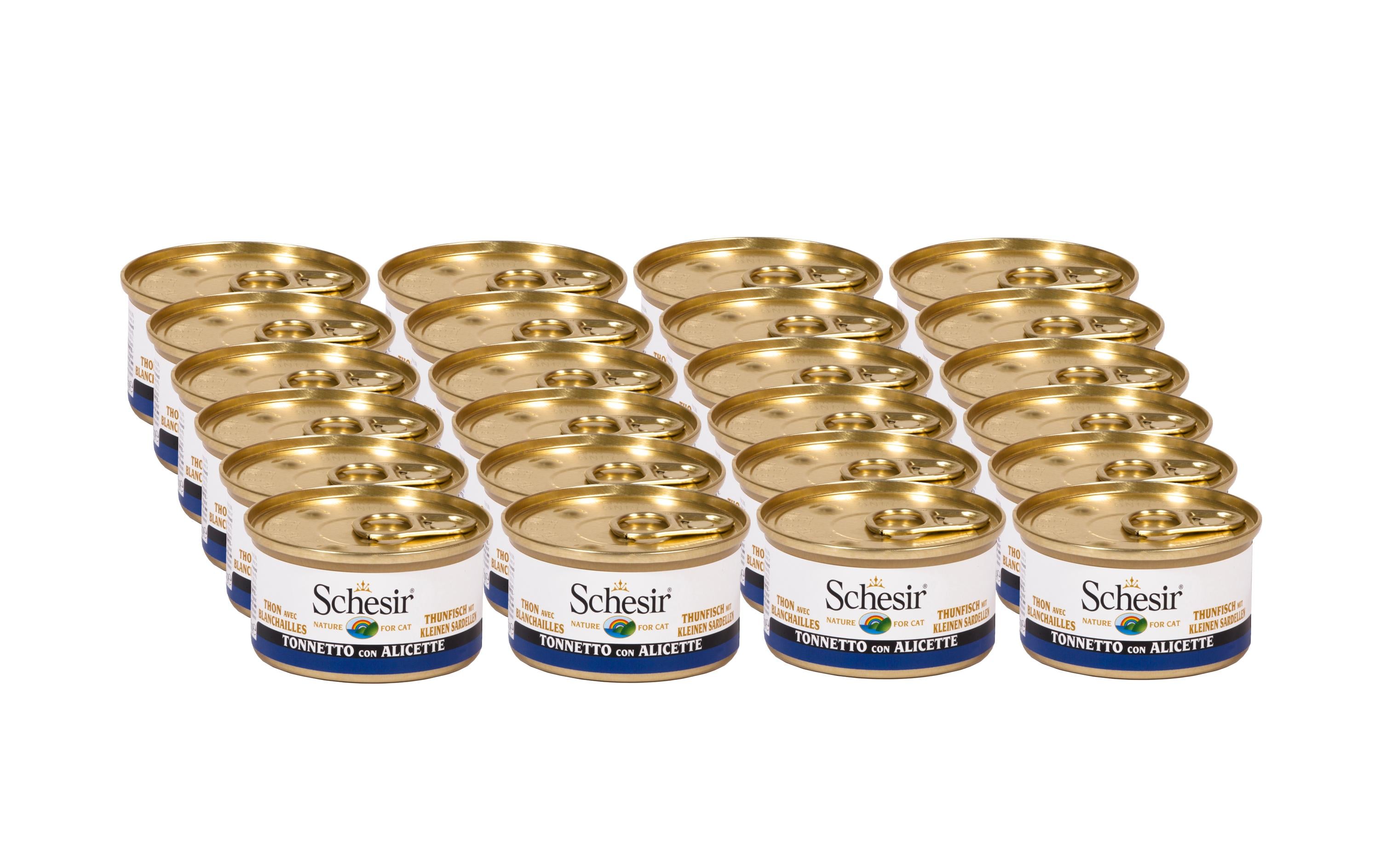 Schesir Cat Thunfisch, Sardellen Brühe Kit 24x85g