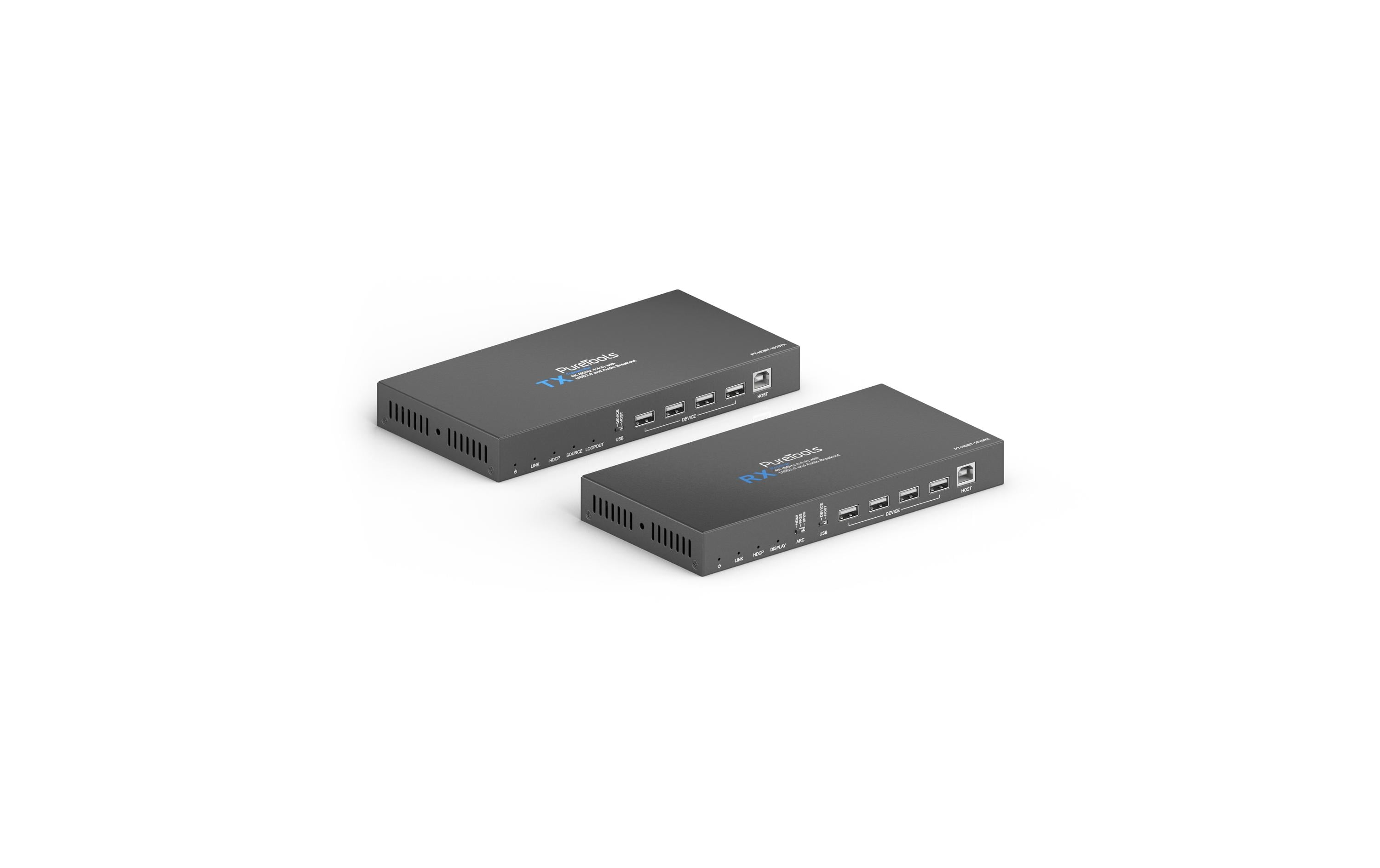 PureTools PT-HDBT-1010 HDBaseT Set, HDMI/RJ45/RS232/IR/USB2.0, 4K