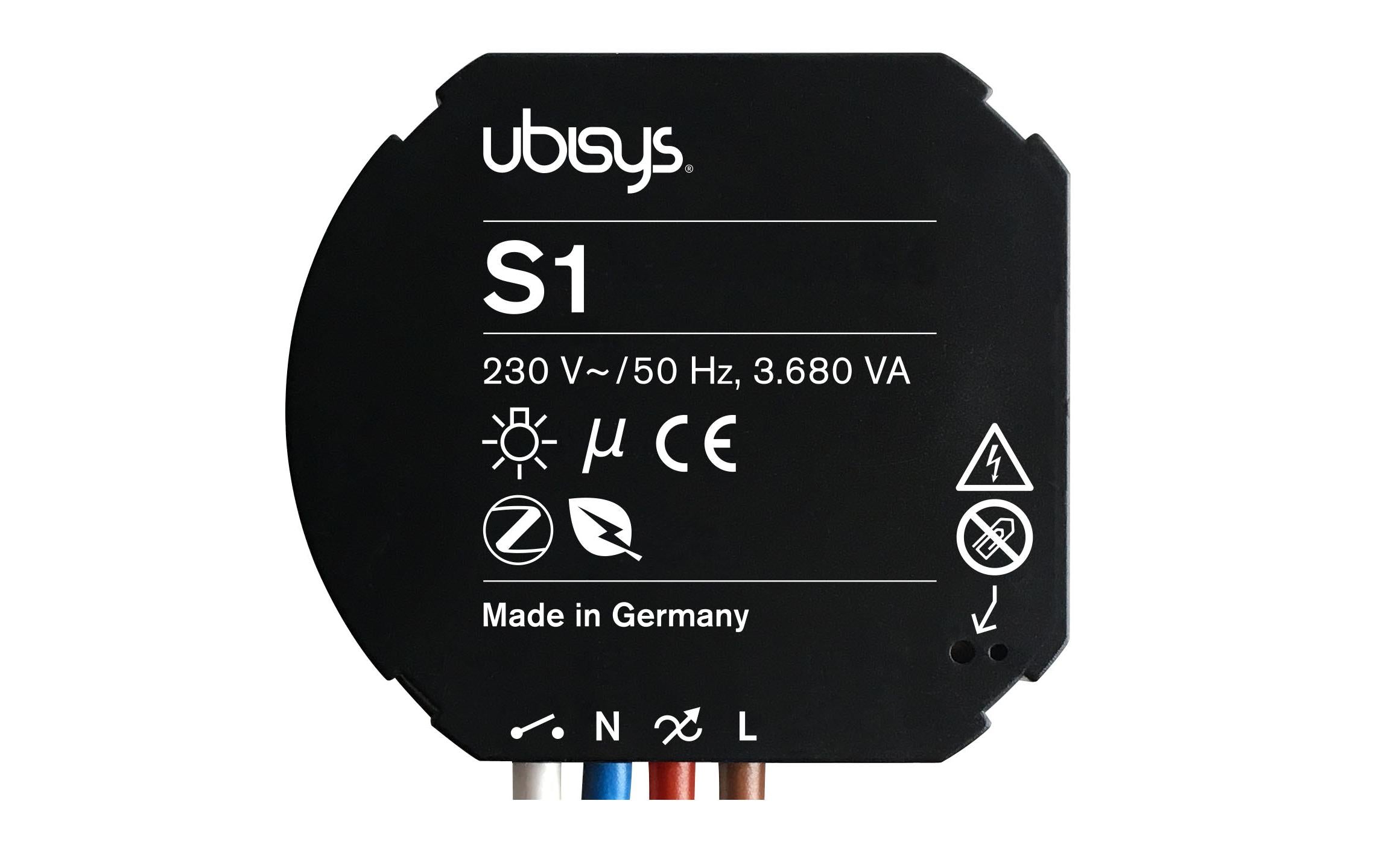 ubisys ZigBee Leistungsschalter S1 Für Unterputzmontage
