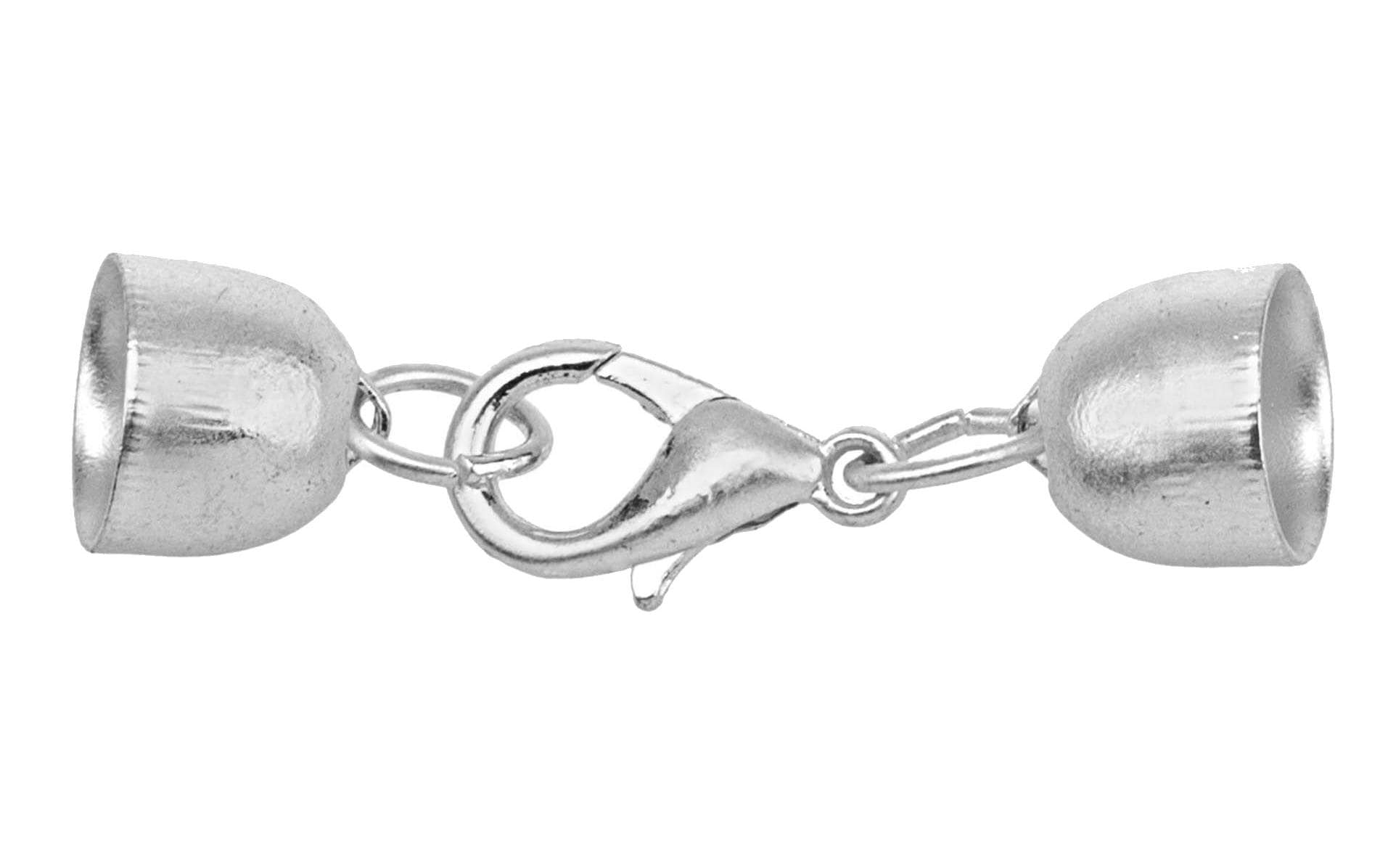 Glorex Schmuckverschluss silber matt, 5 mm, 1 Stück
