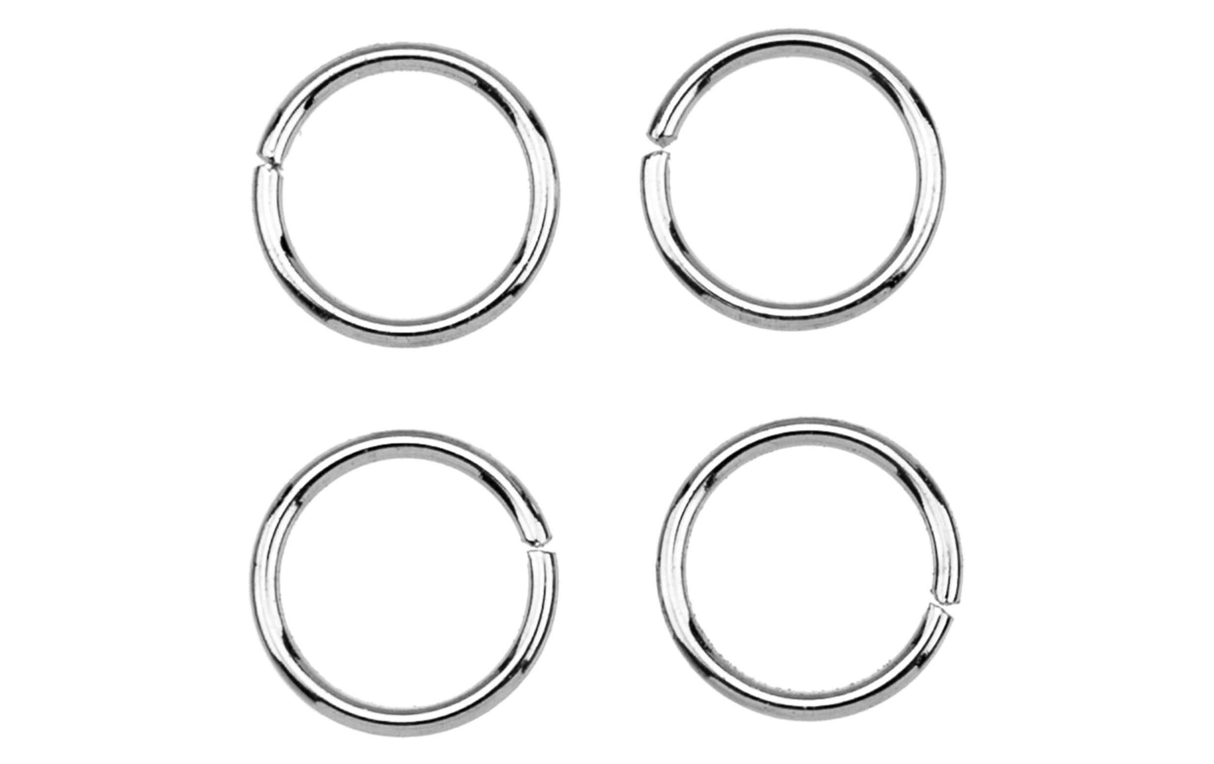 Glorex Verbindungsring platin, 10 x 10mm, 20 Stück