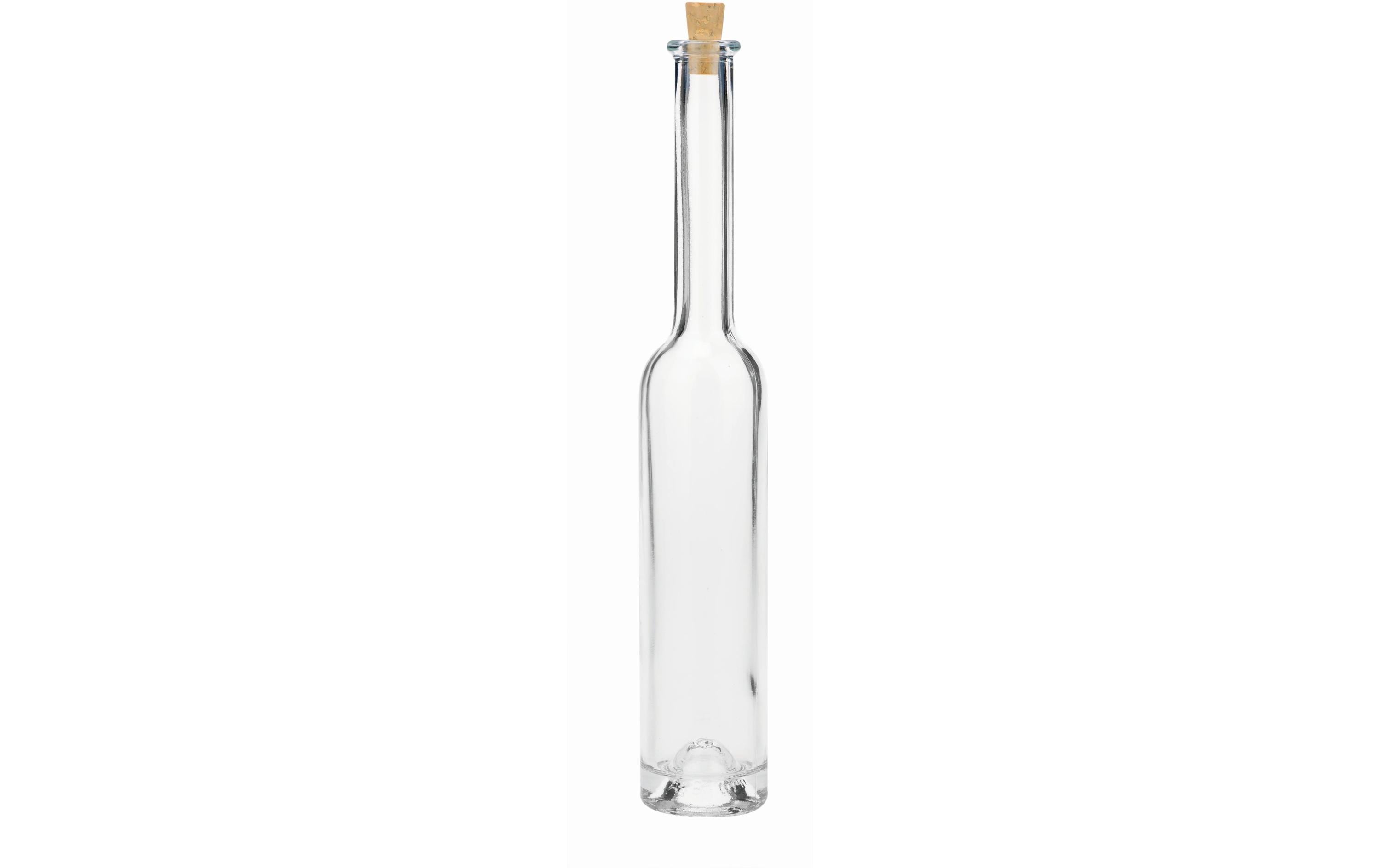 Glorex Glasflasche schlank mit Korken 23.5 x 4 cm, 100 ml