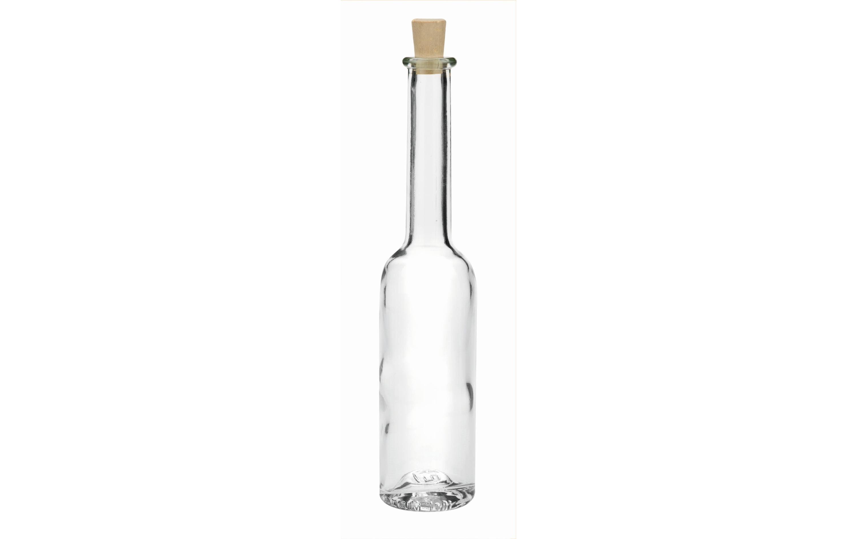 Glorex Glasflasche schlank mit Korken 18.5 x 4 cm, 100 ml