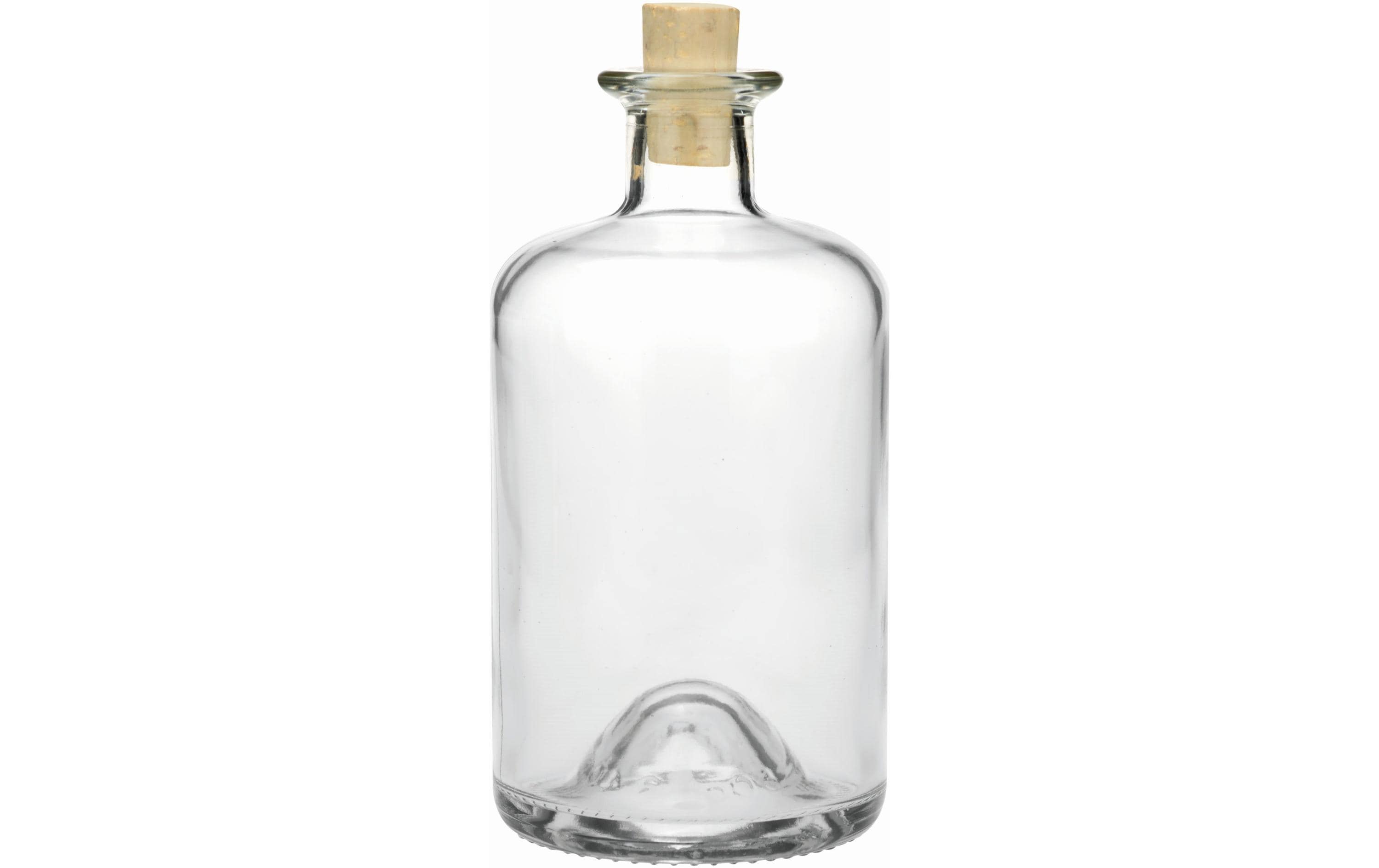 Glorex Apotheker-Flasche mit Korken 16 x 8 cm, 500 ml