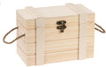 Glorex Schatztruhe mit Griffen, Holzverschl 21 x 11 x 11.5 cm