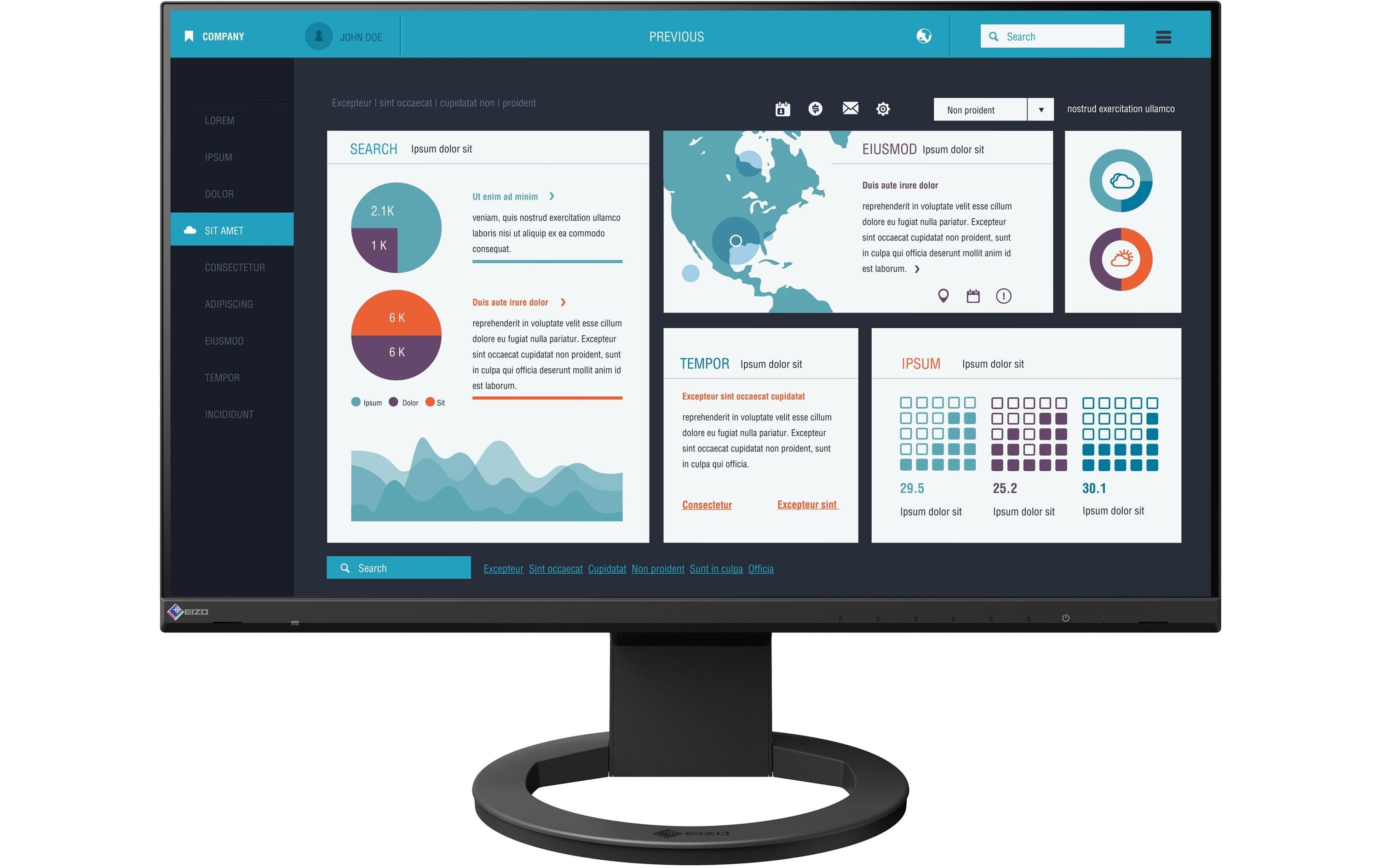 EIZO EV2490-Swiss Edition 23.8" schwarz