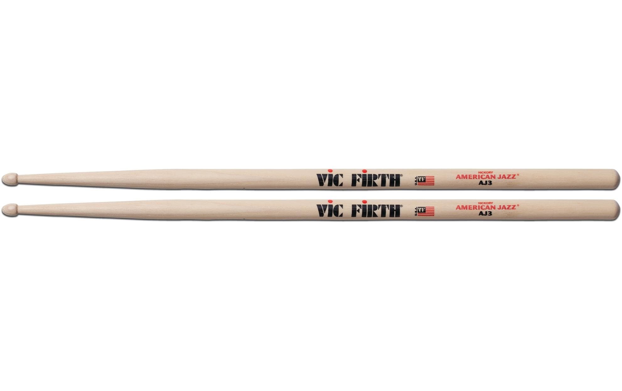 Vic Firth VFAJ3 Drum Sticks AJ3 Drum Sticks, Paar, American Jazz