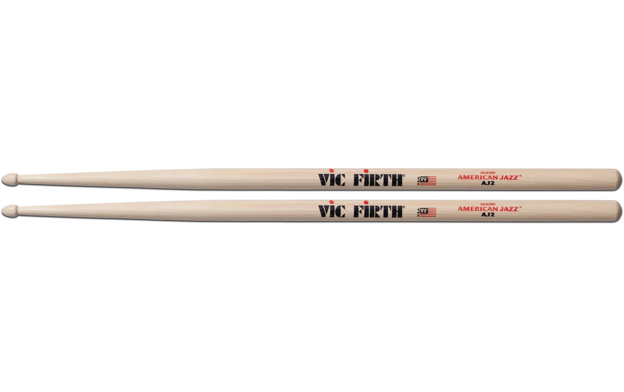 Vic Firth VFAJ2 Drum Sticks AJ2 Drum Sticks, Paar, American Jazz