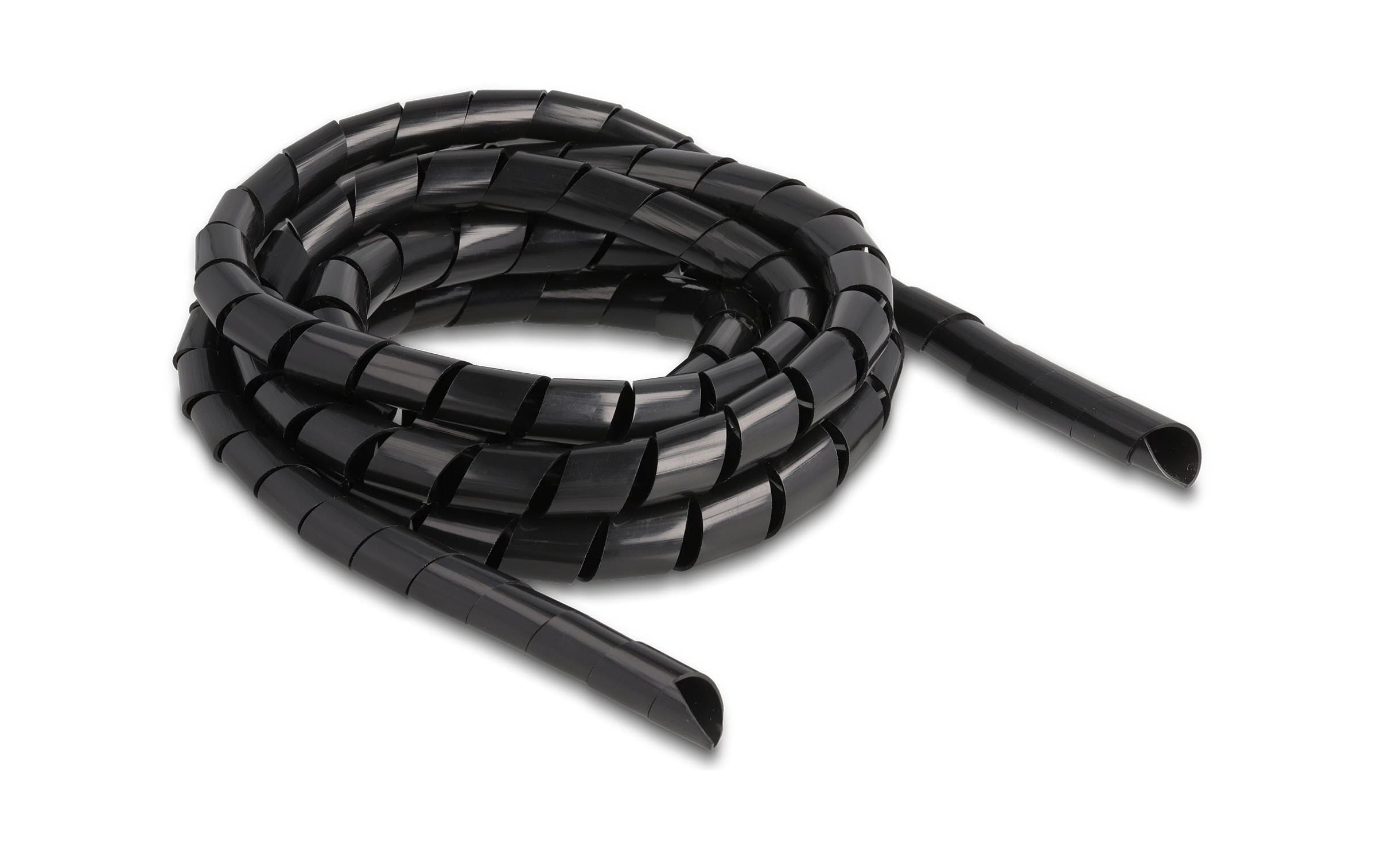 Delock Spiralschlauch flexibel 2m x 14mm, schwarz