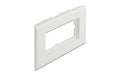 Delock Easy 45 Modulträger, 130x80mm Kanal passend für Geräteeinbaukanal