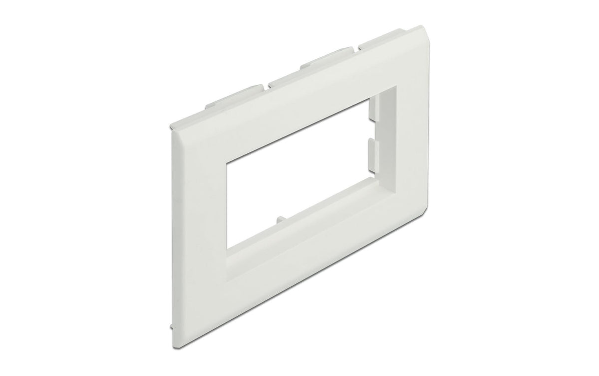 Delock Easy 45 Modulträger, 130x80mm Kanal passend für Geräteeinbaukanal