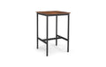 Vasagle Bartisch aus Holz und Stahl 60x60x90 cm, Traglast max. 100 kg