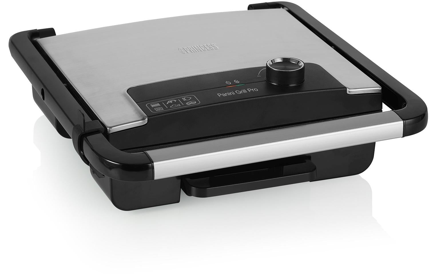 Princess Kontaktgrill Panini Grill Pro 2000W, 30x27cm Grillfläche