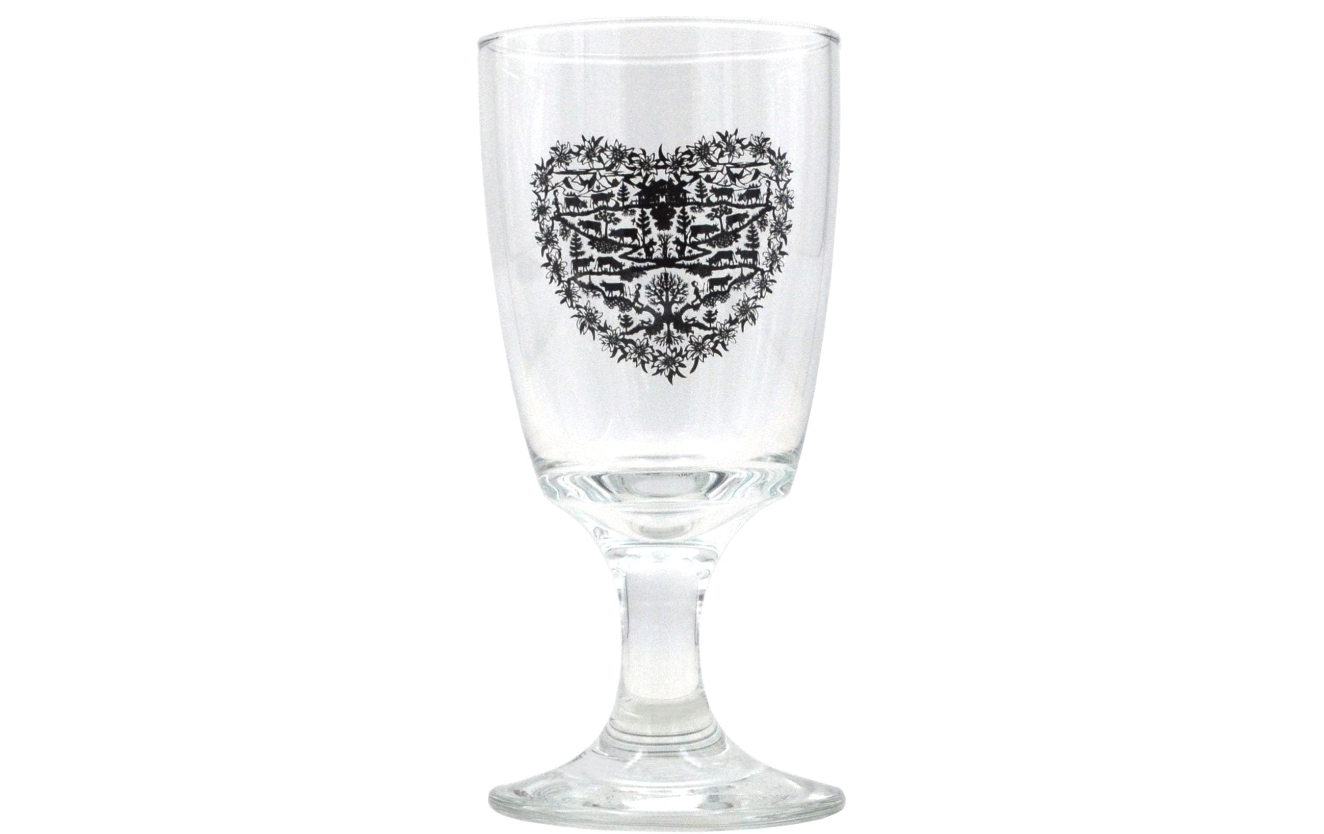 Heidi Cheese Kaffeeglas Herz 2dl H:15cm, D:7cm