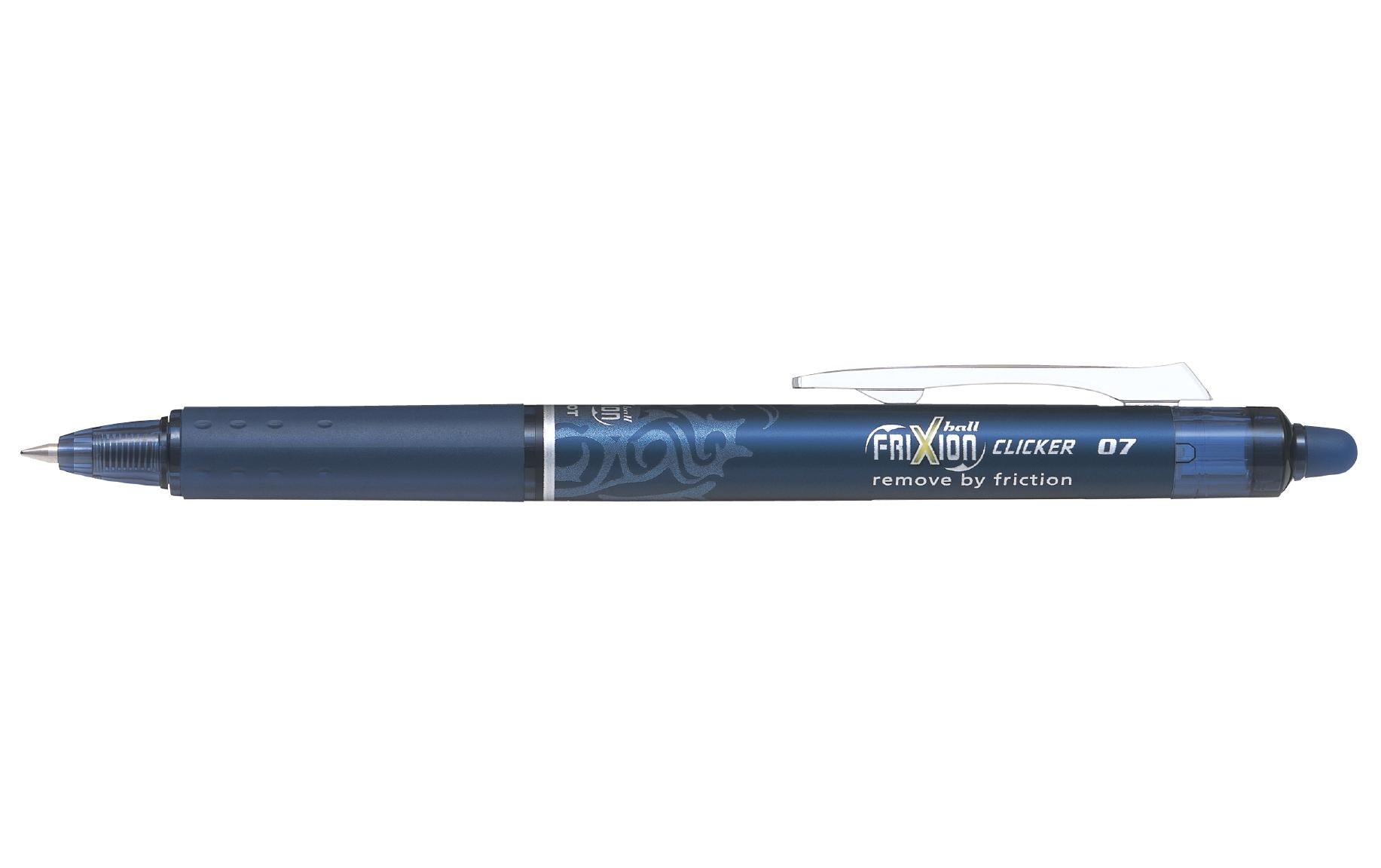 Pilot FriXion Clicker dunkelblau Druckmechanik am Clip, radierbar