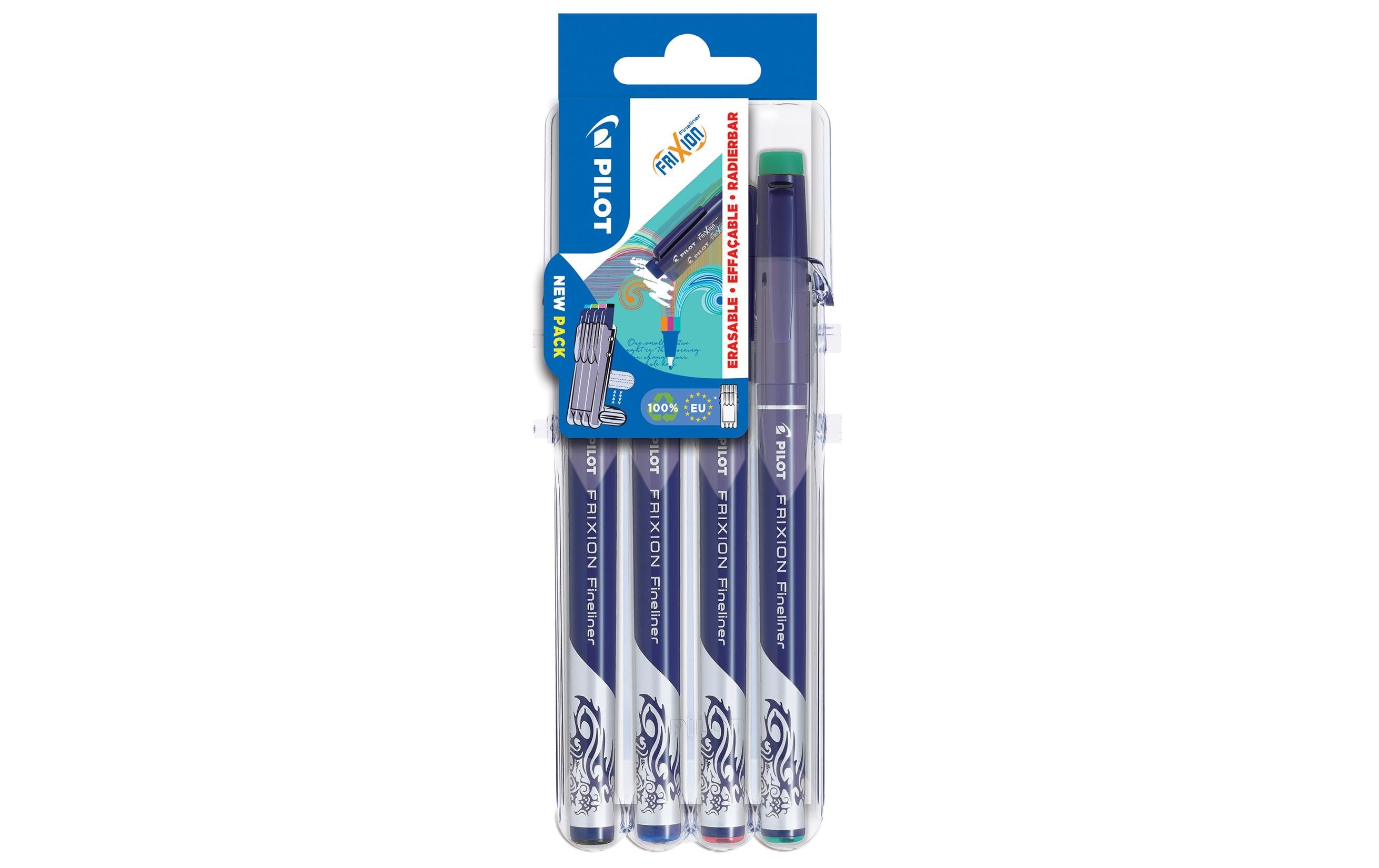 Pilot FriXion Fineliner Evolutive Set Strichbreite 0.45mm, radierbar, 4 Farben