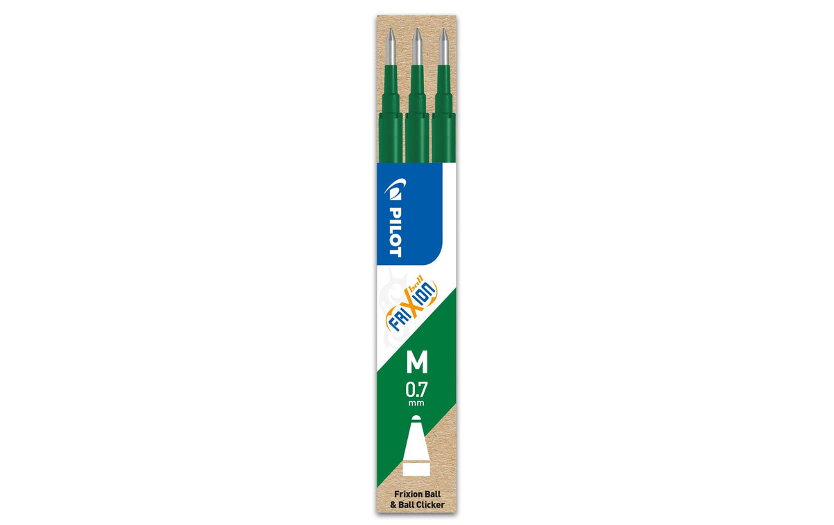 Pilot Patrone Frixion Refill 3 Stück, Grün, 0.7 mm