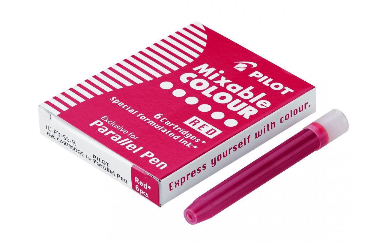 Pilot Parallel Pen Tintenpatrone rot IC-P3 à 6