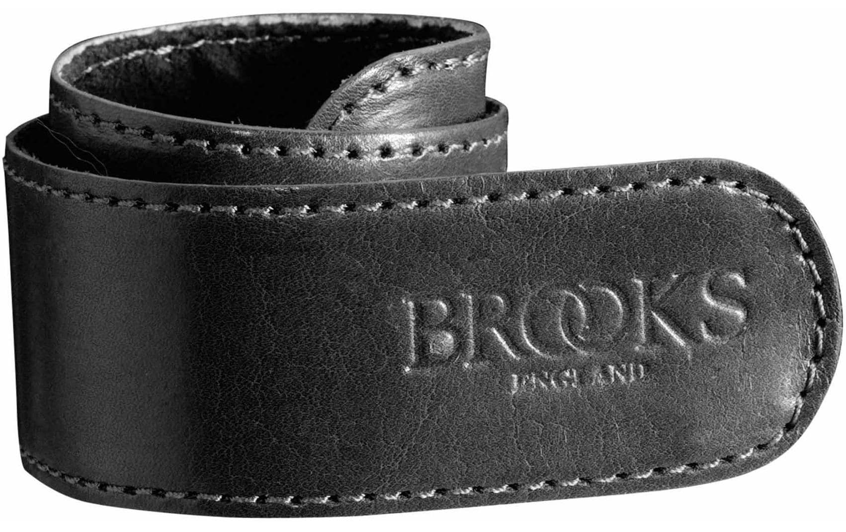 Brooks Leder Hosenschnappband schwarz