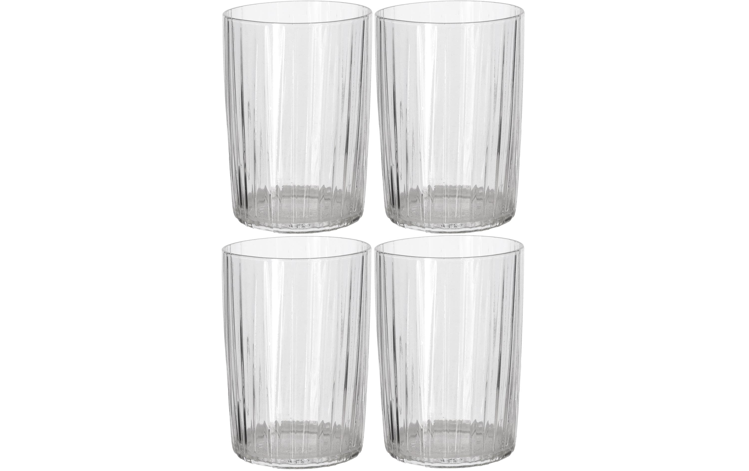 Bitz Trinkglas Kusintha 280ml Klar 4er Set, D: 7cm