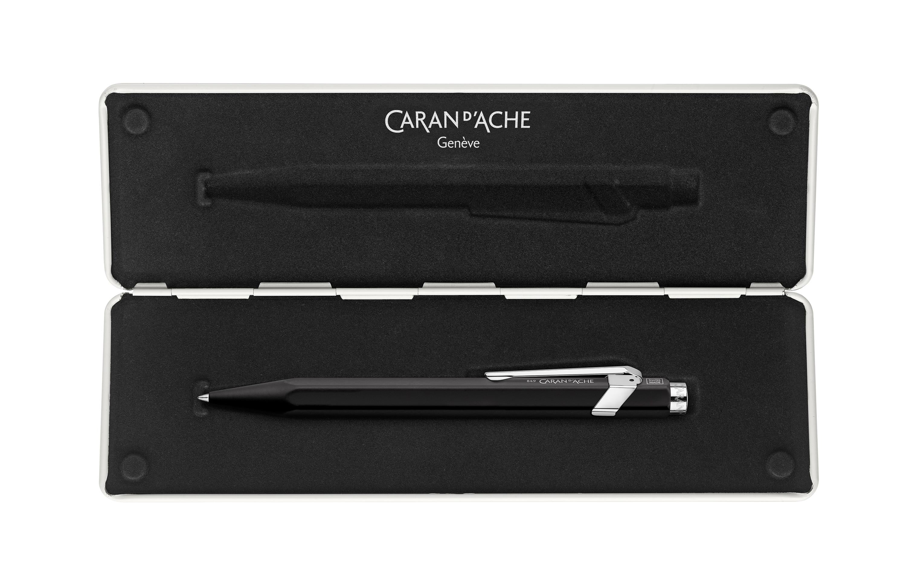 Caran d'Ache Kugelschreiber 849 ClassicLine Schwarz, mit Etui