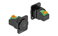 Delock Keystone Modul: 3.5mm 3 Pin Klinkenstecker zu Terminalblock, schwarz