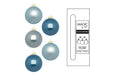 Inge Weihnachtskugel, Elysian Blue, 20Stk. Glas, D: 6 cm