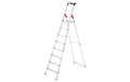 HAILO 8 Stufen, mit Arbeitsschale Alu Haushaltsleiter L60