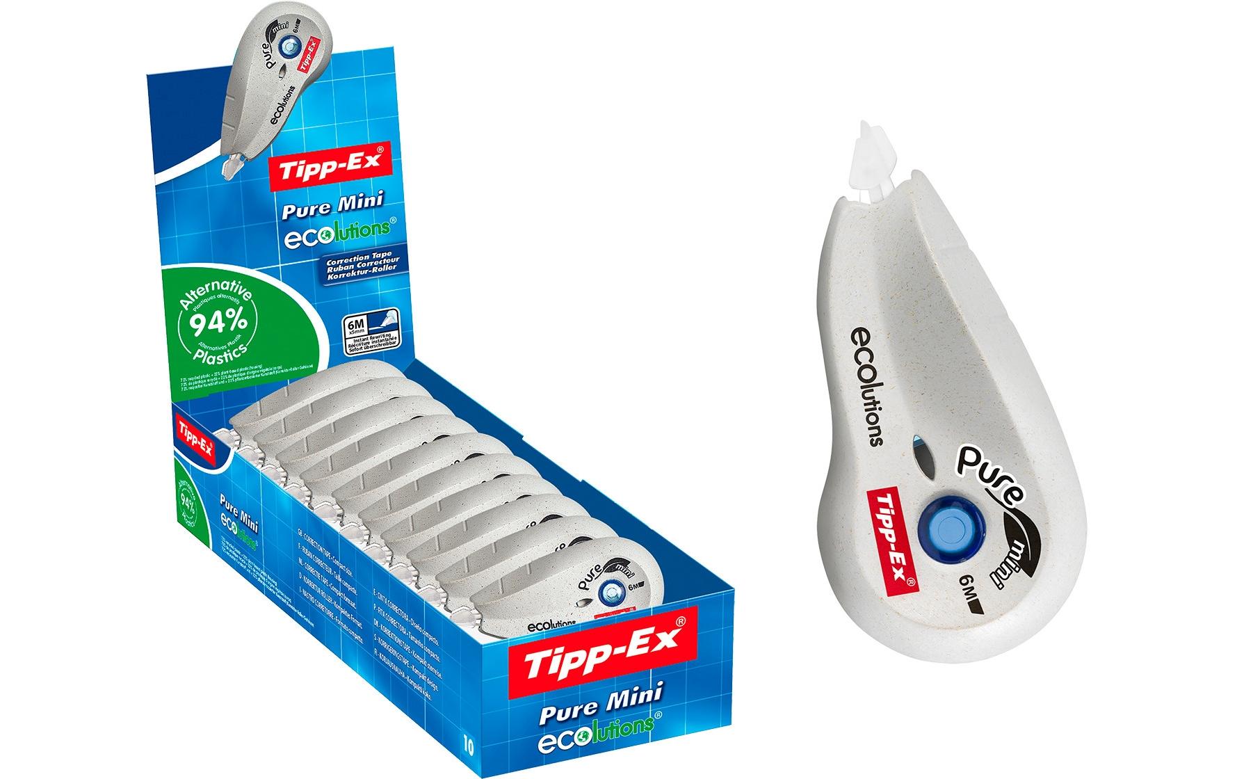 Tipp-Ex Pure Mini Ecolution Korrekturroller 6m x 5mm, 10er Box