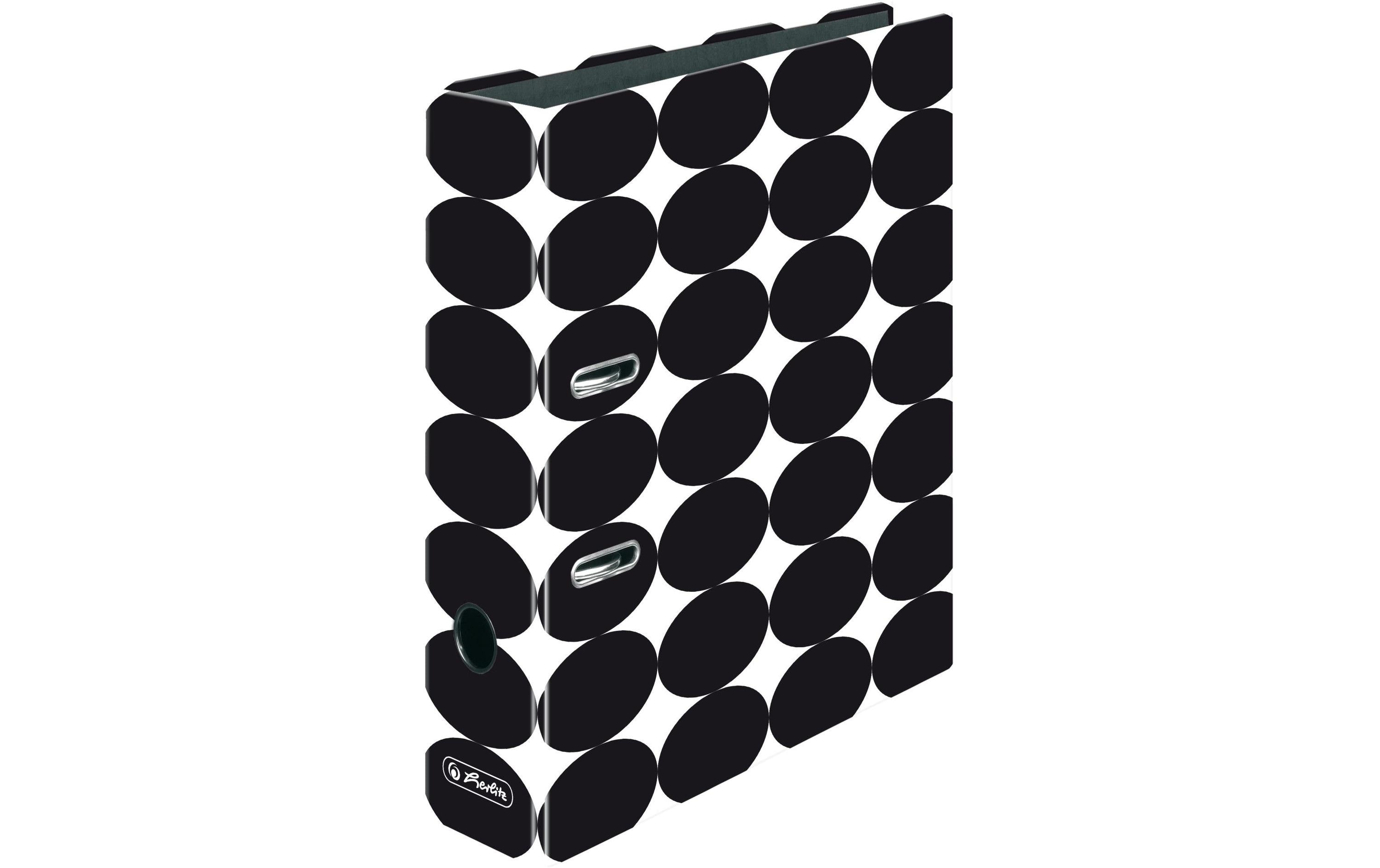 Herlitz Ordner A4 maX.file Just Black 8cm, FSC Mix