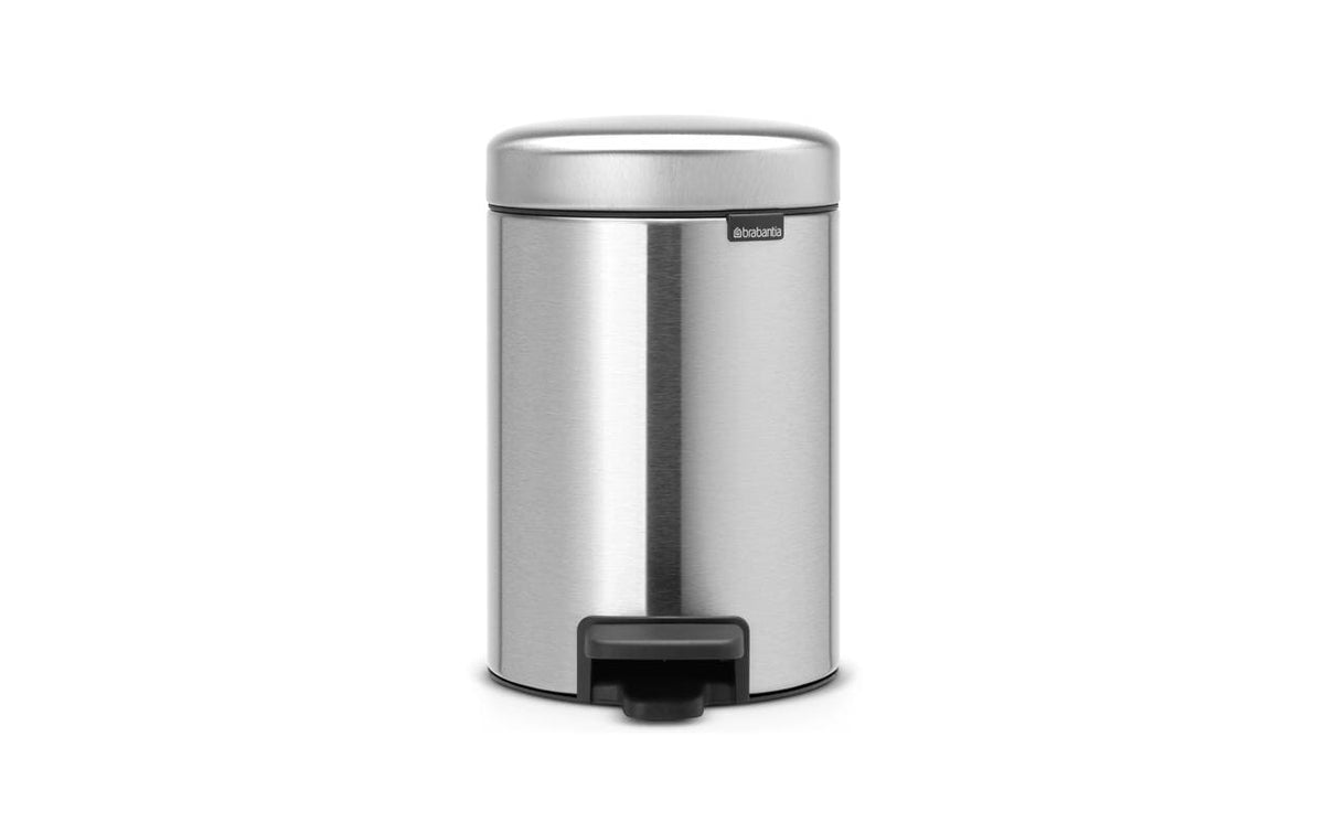 Brabantia NewIcon Treteimer 3 Liter Matt Steel, Inhalt 3 Liter