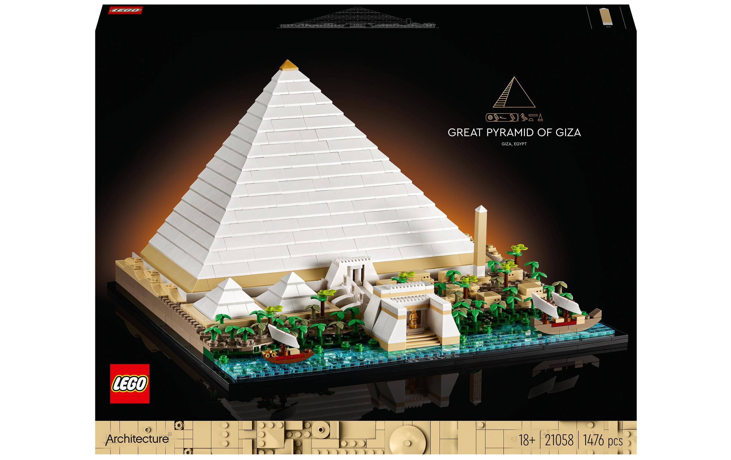 LEGO Architecture Pyramide Alter: 18+, Teile: 1476