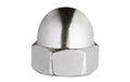 Krafter Hutmuttern M 4 DIN 1587 Messing blank 6 ST