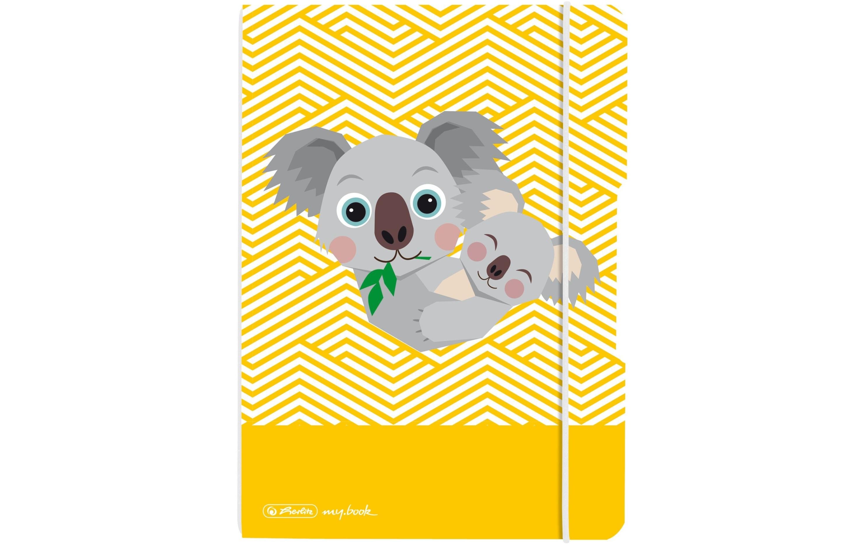 Herlitz my.book flex Notizheft A5 Koala 40 Blatt kariert 5x5mm, FXS Mix