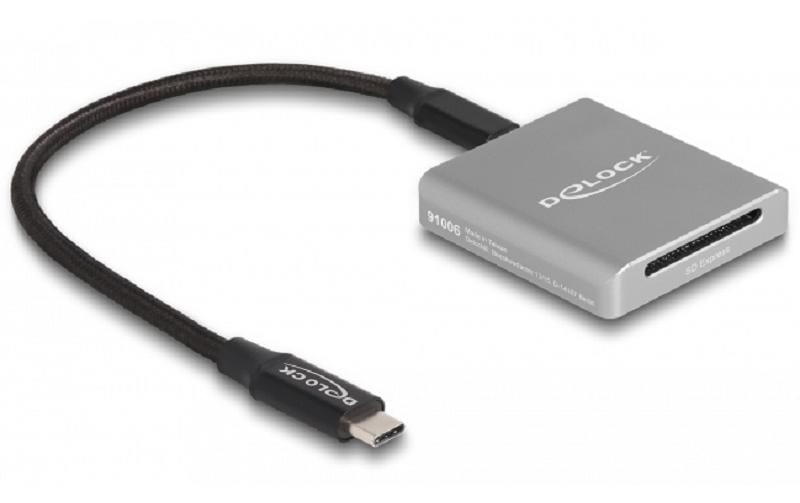 Delock USB 3.0 Card Reader SD Esxpress USB-Typ-C, SD Express (SD 7.1)