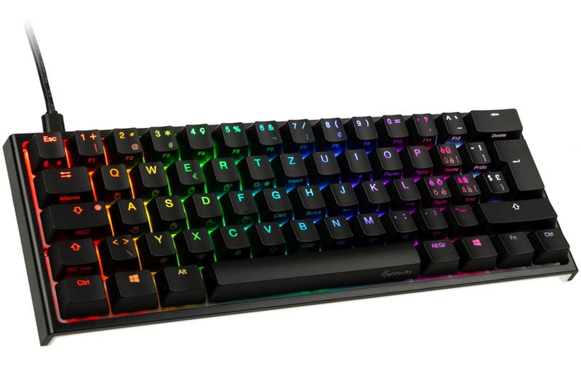 Ducky ONE 2 Mini, MX-Black CH Layout, RGB, USB Typ-C-Stecker